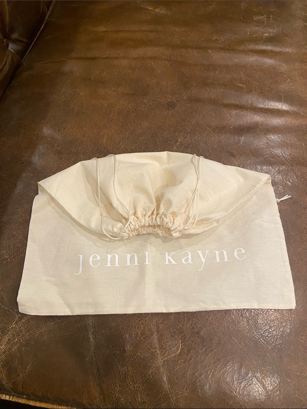 Jenni Kayne Natural Canvas Drawstring Storage Bag size 14/14 - Picture 4 of 6